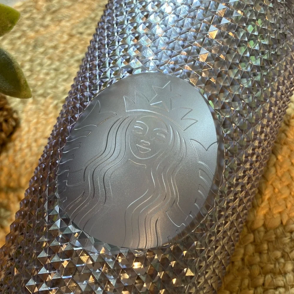 Starbucks studded silver
